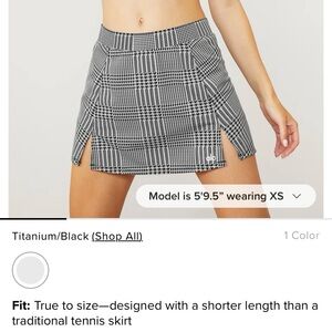 NWOT Alo jacquard tennis skort